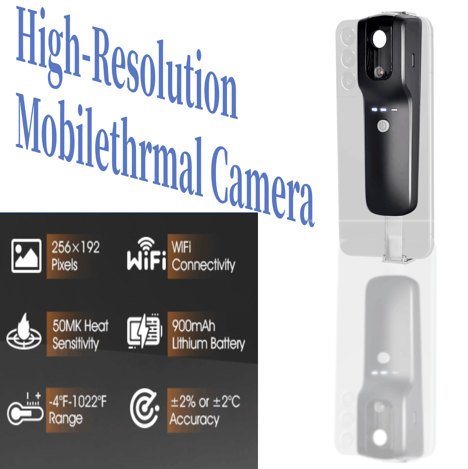كاميرا حرارية HP951A بدقة 256x - مراجعة Thermal Imaging Camera 256X192 وسعره