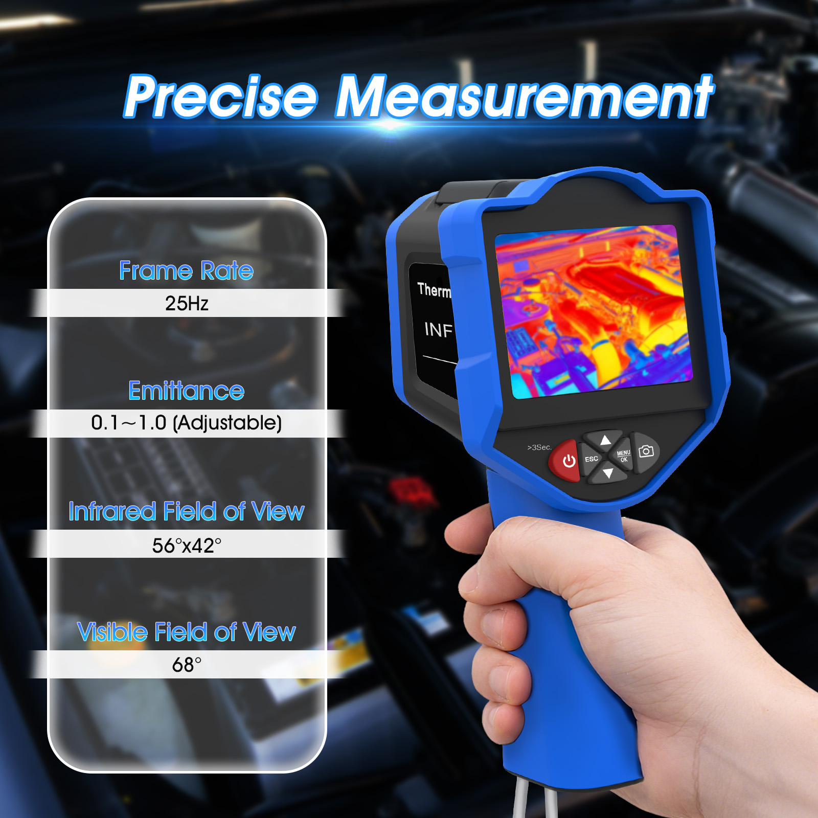 كاميرا حرارية 256x192، ماسح حر - مراجعة Thermal Imaging Camera 256X192 وسعره